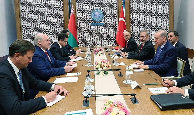 Cumhurbaşkanı Erdoğan, Lukaşenko ile buluştu