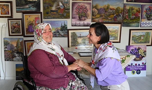 İzmir Karabağlar'da 'Şalvarlı Ressam'a ziyaret