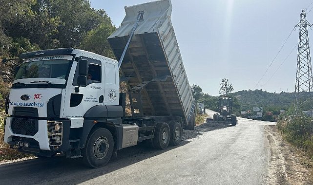 Milas Belediyesi ilçemizde yoğun çalışmalar gerçekleştiriyor