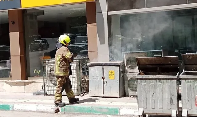 Bursa'da korkutan elektrik panosu yangını
