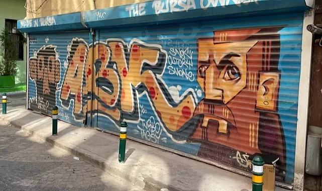 Grafiti sanatı Bursa sokaklarını sardı