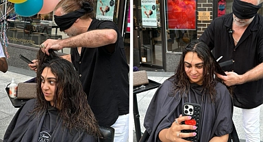 Master Hairstylist Ramazan Yılmaz, ABD'de Gözleri Bağlı Şov Yaptı!