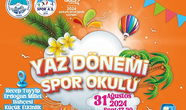Kayseri'de  yaz dönemi spor okulları dönem sonu etkinliği