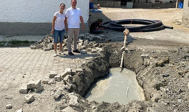 Kirezli çiftinden Tamer Kıral'a doğalgaz teşekkürü
