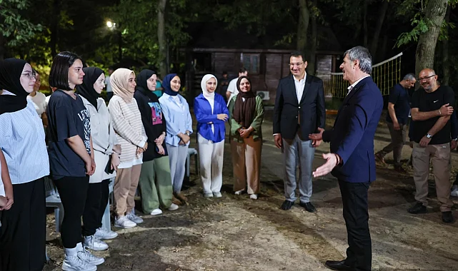 Sakarya'da Başkan Alemdar'dan kamp ateşi başında sohbet