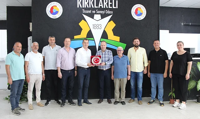 Vecdi Gündoğdu Kırklareli Ticaret ve Sanayi Odası'nı ziyaret etti