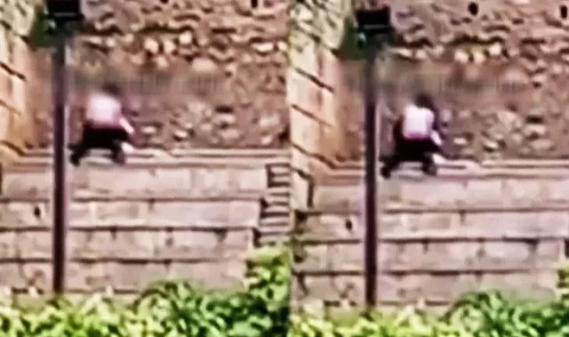 Bursa'da Tophane Surları'ndaki o görüntüye gözaltı!