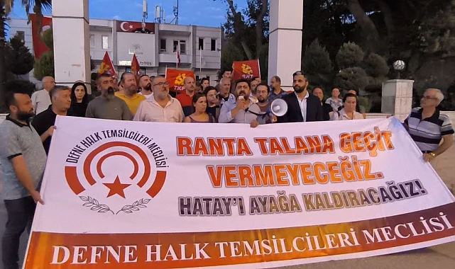 Hatay Defne'den 'bankamatik memurları'na tepki!