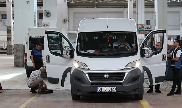 Nevşehir'de okul servisleri denetlendi
