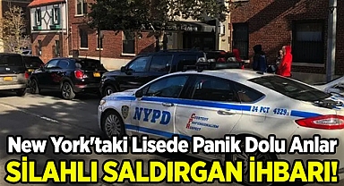New York'taki Lisede Silahlı Saldırgan İhbarı: Panik Dolu Anlar Yaşandı!