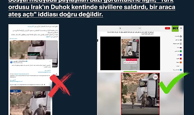 Türk Ordusu'nun Irak'ın Duhok kentinde sivillere saldırdığı iddiasına açıklama