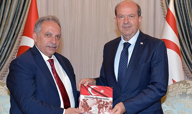 Başkan Yalçın'dan KKTC Cumhurbaşkanlarına 'Kayseri Girne Hattı' kitabı