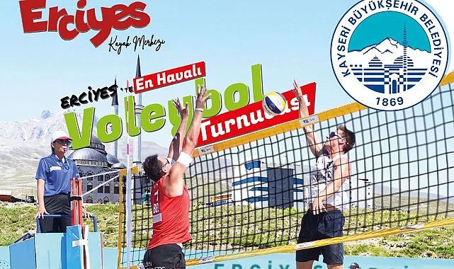 Erciyes'te en havalı voleybol turnuvası