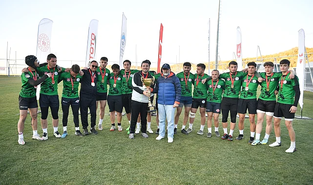 Kayseri'nin ilk ragbi Türkiye şampiyonasında Erciyes Yüksek İrtifa Kamp Merkezi tam not aldı