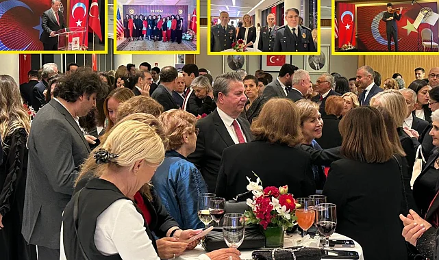Türkevi'ndeki 29 Ekim resepsiyonuna yoğun katılım