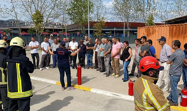 Yahya Kaptan site yönetimine İtfaiyeden eğitim