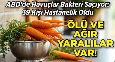 ABD'de Havuçlar Bakteri Saçıyor: 39 Kişi Hastanelik Oldu, 1 Kişi Hayatını Kaybetti!