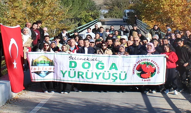 Bilecik İnhisar'da ATA'ya saygı yürüyüşü