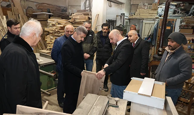 Artvin Valisi Ergün'den sanayi esnafına ziyaret