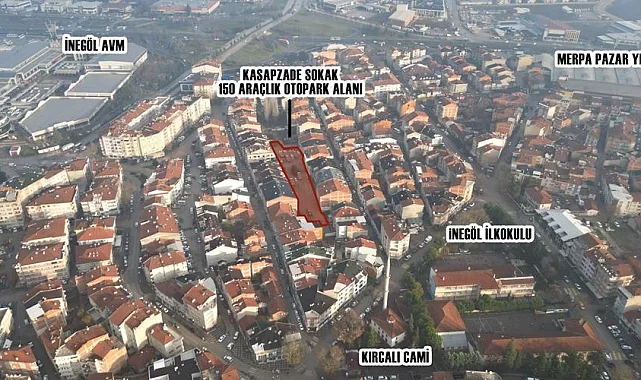 Bursa İnegöl'de 150 araçlık otopark üretiliyor