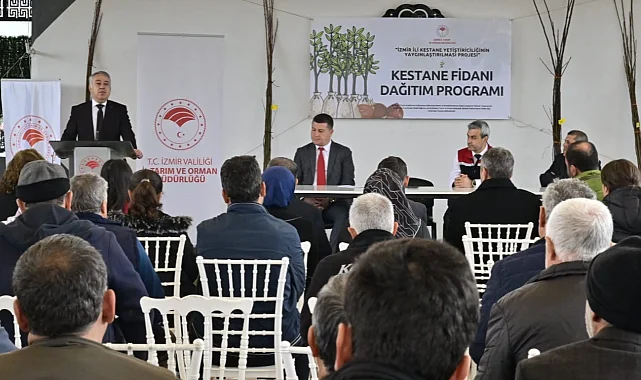 İzmir'de kestane üreticilerine hibe desteği: 2 bin 620 Gal arısına dayanıklı fidan!