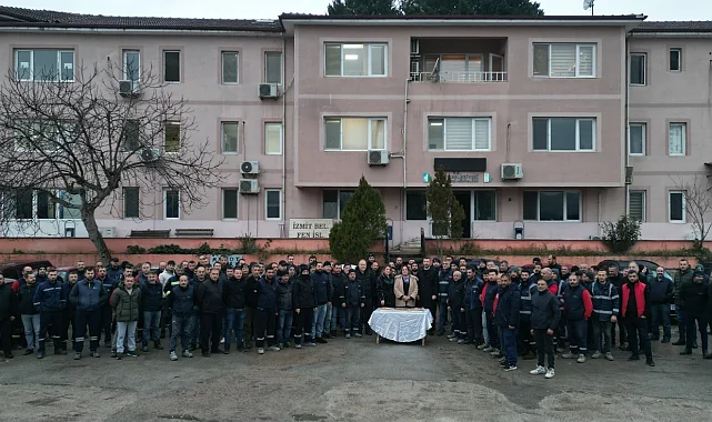 Kocaeli İzmit'te Fen İşleri'nden yeni yıl buluşmaı