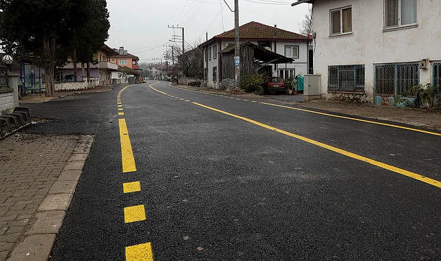 Sakarya'da Akçakamış'ın kalbine giden yolu tablo gibi işlendi
