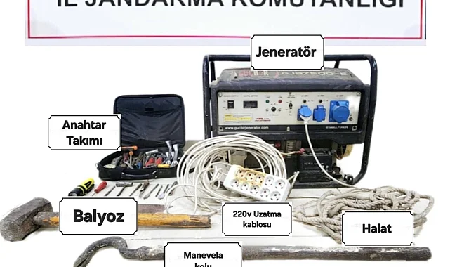 Adıyaman'da kablo hırsızlığına 2 gözaltı