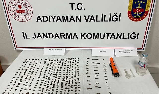 Adıyaman'da tarihi eser kaçakçılığı operasyonu