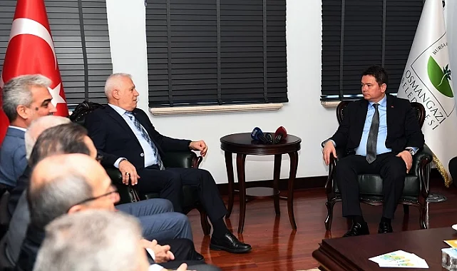 Bursa'da Başkan Aydın ve Başkan Bozbey'den iş birliği vurgusu