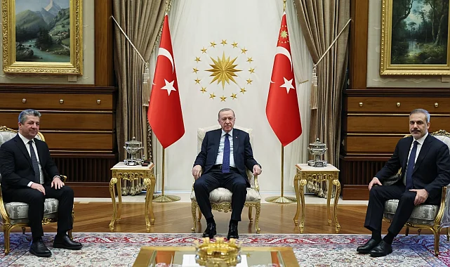 Cumhurbaşkanı Erdoğan, Barzani'yi kabul etti