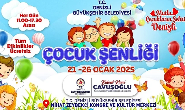 Denizli Büyükşehir'den çocuklara şenlik müjdesi