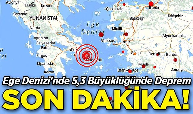 Ege Denizi'nde 5,3 Büyüklüğünde Deprem: Çanakkale, İzmir ve Balıkesir Sallandı