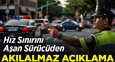 Hız Sınırını Aşan Sürücüden Akılalmaz Açıklama: 