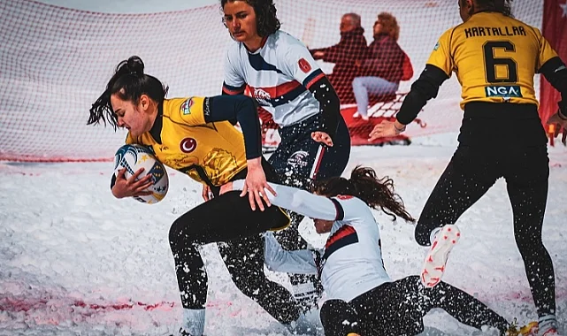 Kayseri Erciyes'te Kar Ragbi Şampiyonası başlıyor