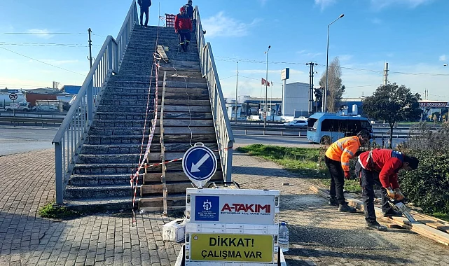 Kocaeli'den Gebze'de üst geçit tadilatı
