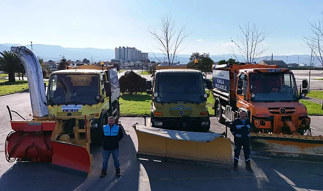 Kocaeli'nin güçlü filosu karla mücadeleye hazır