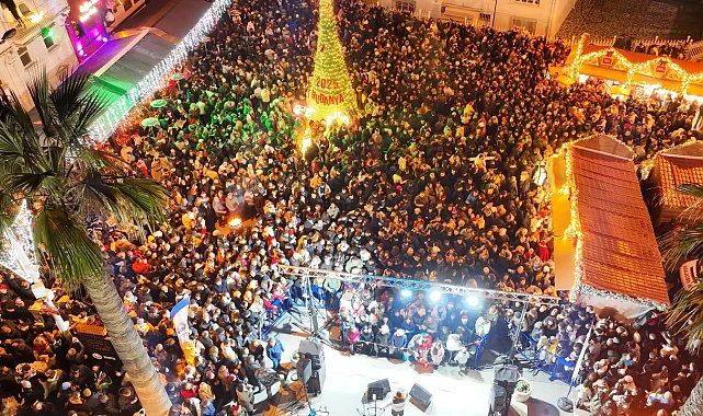 Mudanya yeni yıla tarihi meydanda 'merhaba' dedi