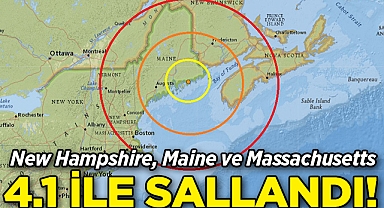 New Hampshire, Maine ve Massachusetts, 4.1 ile Sallandı!