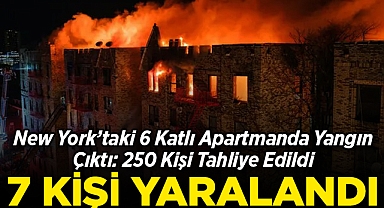 New York'taki 6 Katlı Apartmanda Yangın Çıktı: 250 Kişi Tahliye Edildi, 7 Kişi Yaralandı!