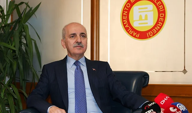 TBMM Başkanı Kurtulmuş'tan Parlamento Muhabirleri'ne ziyaret