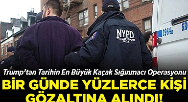 Trump'tan Tarihin En Büyük Kaçak Sığınmacı Operasyonu: Bir Günde Yüzlerce Gözaltı!