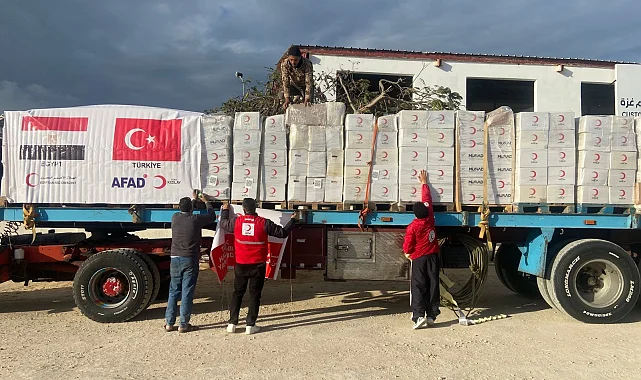 Türk Kızılay: Yardımlarımız hızla Gazze'ye giriyor