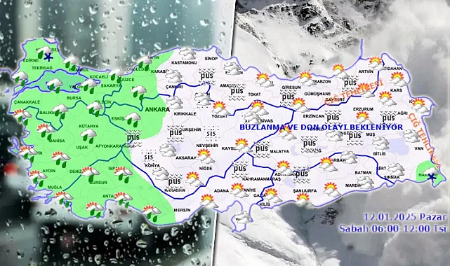 Türkiye yağışlı havanın etkisinde... İşte Meteoroloji'den 12 Ocak Pazar raporu