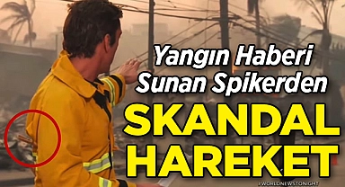 Yangın Haberi Sunan Ünlü Spikerden Skandal Hareket!