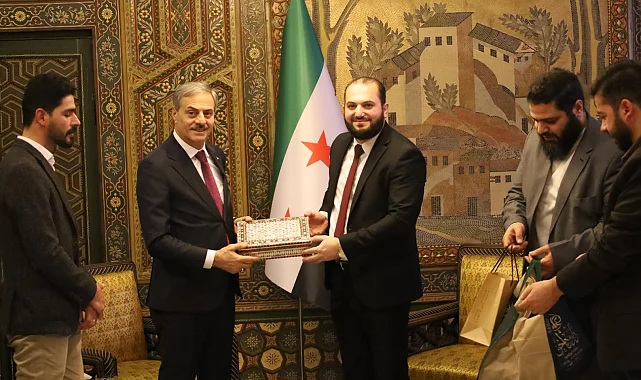 Yusuf Alemdar Suriye'nin başkenti Şam'da yönetim ile bir araya geldi