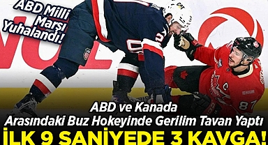ABD ve Kanada Arasında Buz Hokeyinde Gergin Anlar: Milli Marş Yuhalandı, İlk 9 Saniyede Üç Kavga Çıktı