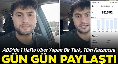 ABD'de 1 Hafta Uber Yapan Bir Türk Vatandaşı, Tüm Kazancını Gün Gün Paylaştı!