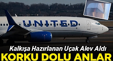 Kalkışa Hazırlanan Uçak Alev Aldı: Houston'da Korku Dolu Anlar Yaşandı!