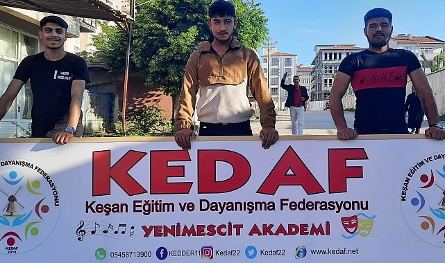 Keşan'da gazi Hasret Dinç'ten federasyon adına duygusal veda